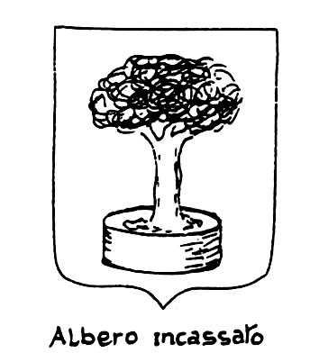 Bild des heraldischen Begriffs: Albero incassato